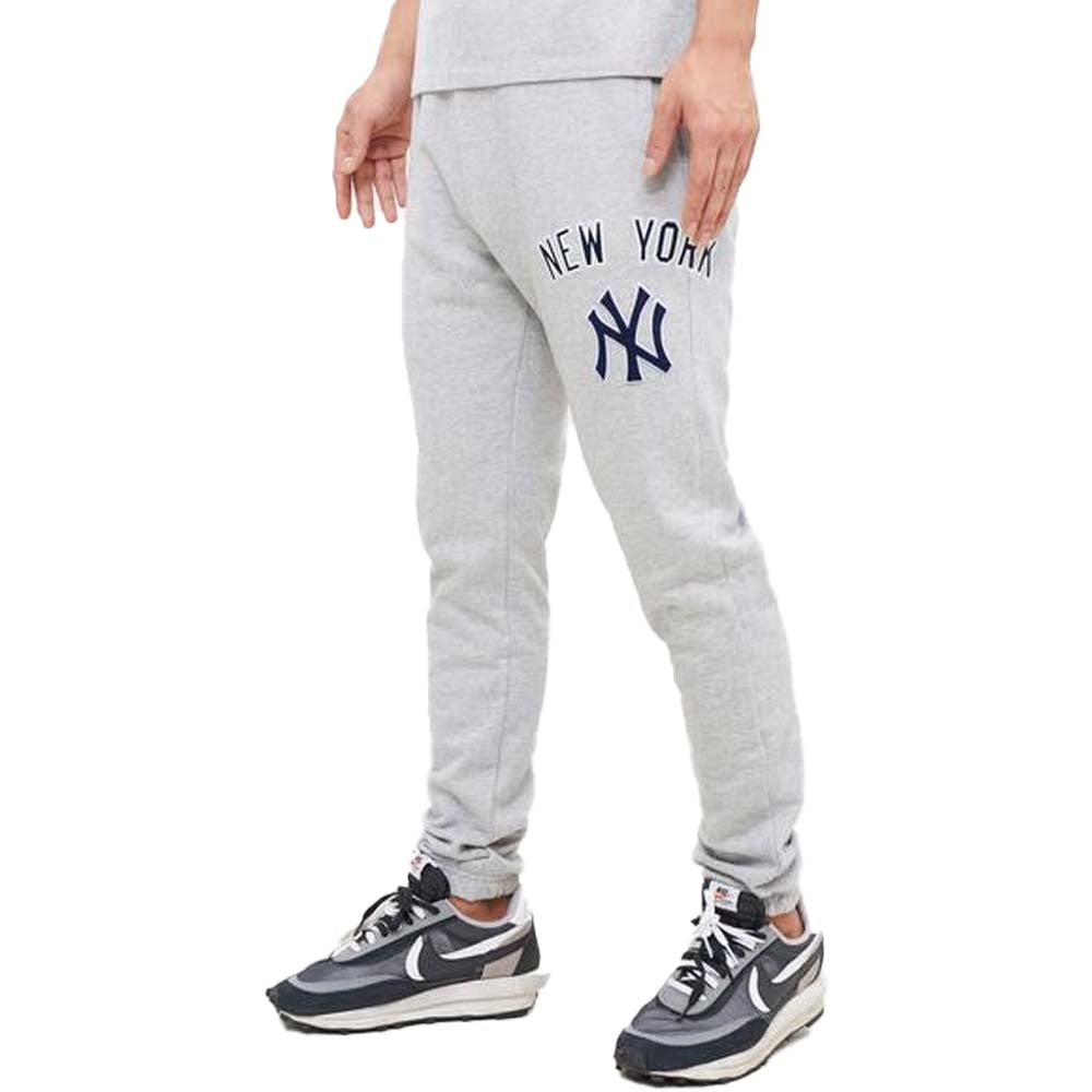 Pro Standard Men New York Yankees Stacked Logo Sweatpant (Heather Grey)