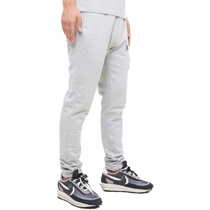 Pro Standard Men New York Yankees Stacked Logo Sweatpant (Heather Grey)-Nexus Clothing