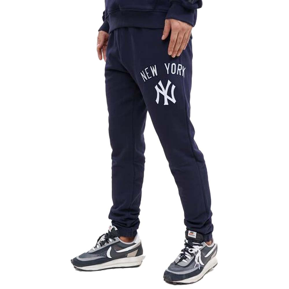 Pro Standard Men New York Yankees Stacked Logo Sweatpants (Midnight Navy)-Nexus Clothing