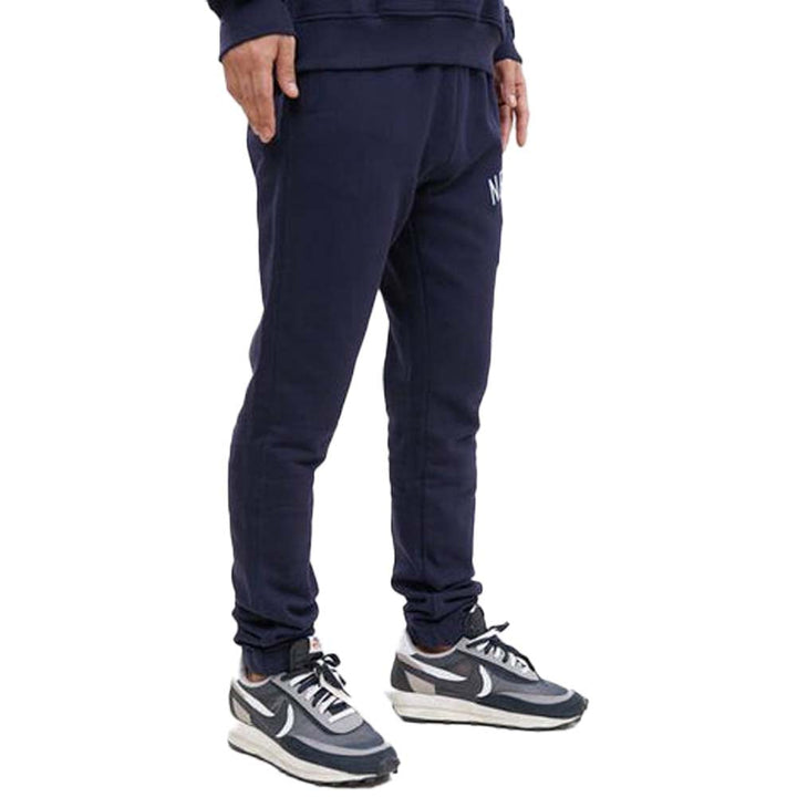 Pro Standard Men New York Yankees Stacked Logo Sweatpants (Midnight Navy)-Nexus Clothing