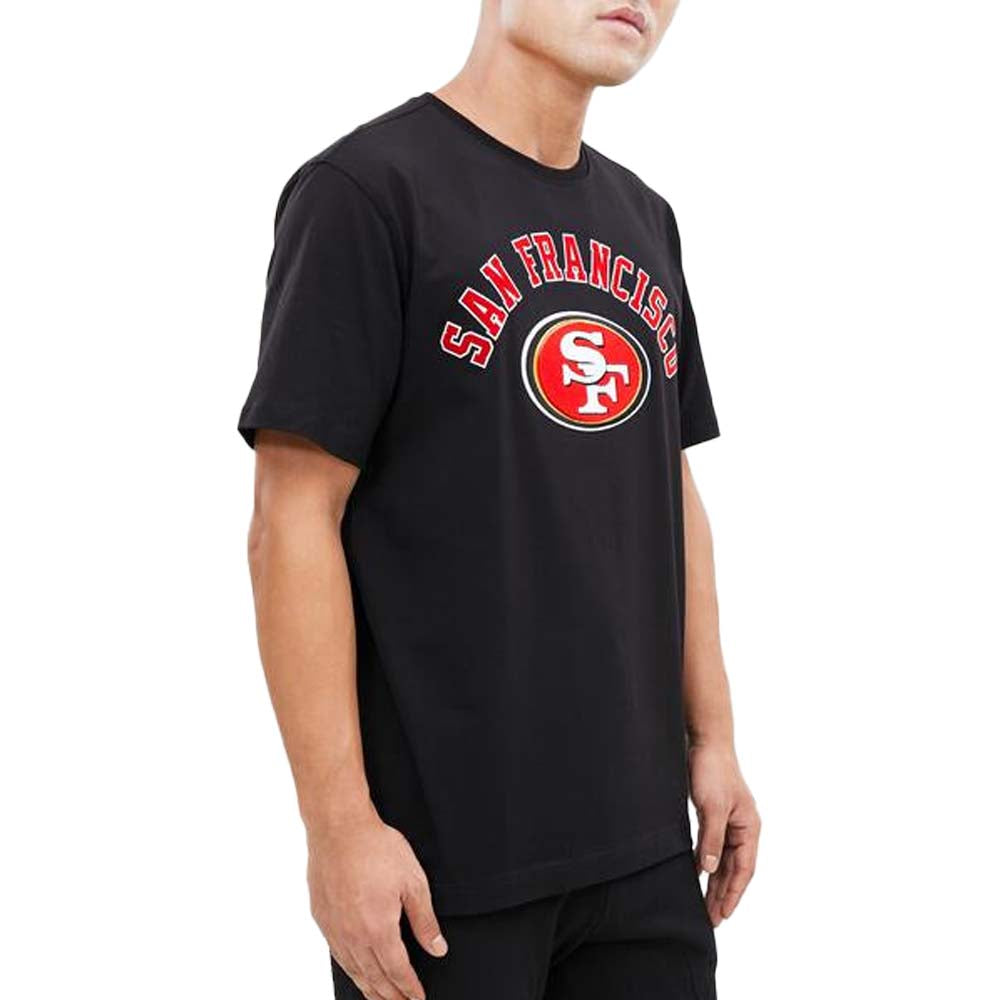Pro Standard Men San Francisco 49ers Stacked Logo Pro Team Shirt (Blac