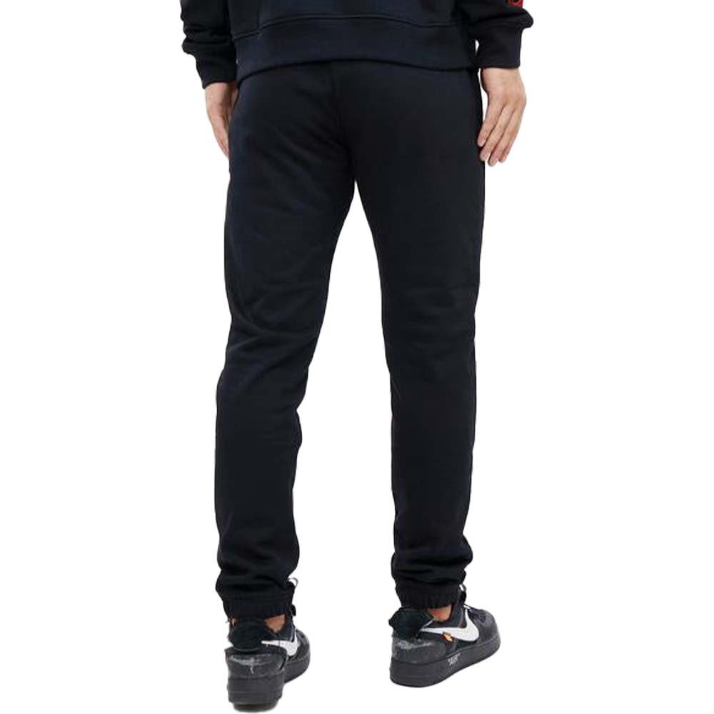 Pro Standard Men San Francisco 49ers Stacked Logo Sweatpant (Black)-Nexus Clothing