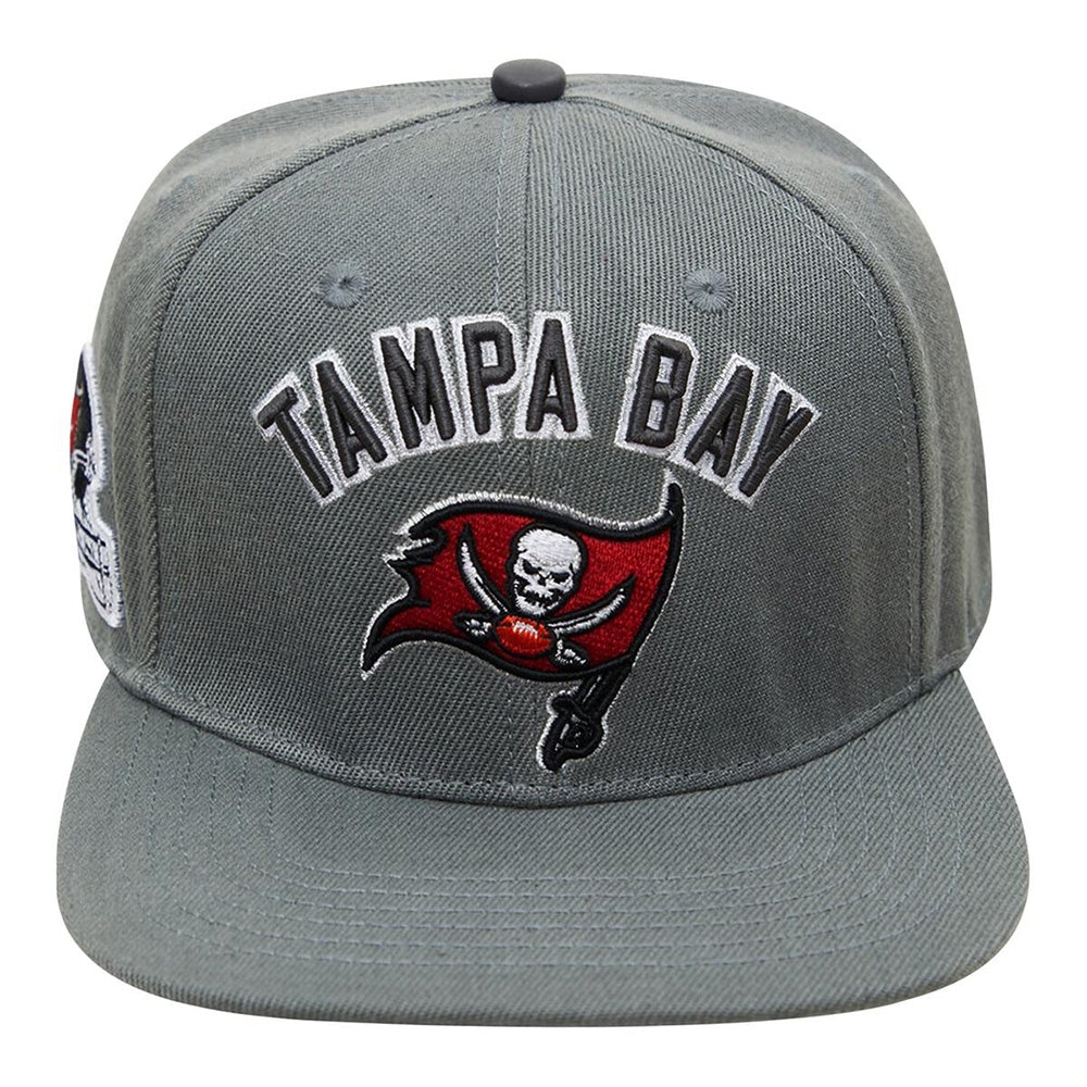 Pro Standard Men Tampa Bay Buccaneers Stacked Logo Hat-Gray-OneSize-Nexus Clothing