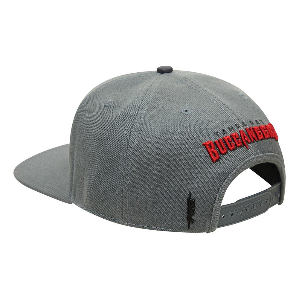 Pro Standard Men Tampa Bay Buccaneers Stacked Logo Hat-Gray-OneSize-Nexus Clothing