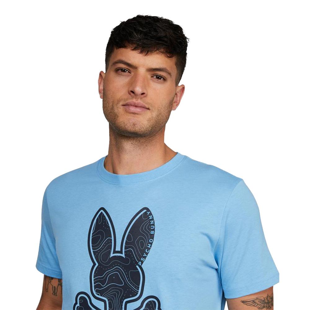 Psycho Bunny MEN DIXON GRAPHIC TEE (GLACIAL BLUE)-Nexus Clothing
