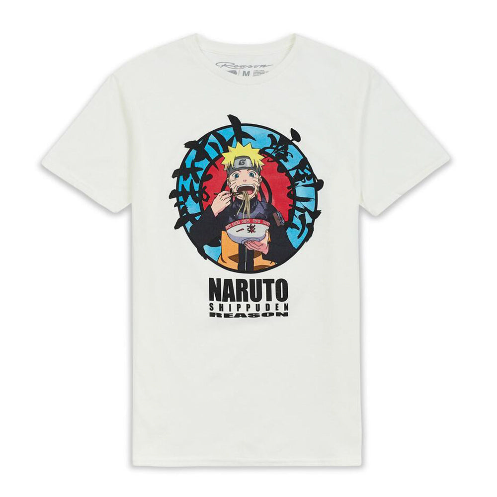 REASON Men Naruto Noodles T-Shirt (White)-White-X-Large-Nexus Clothing