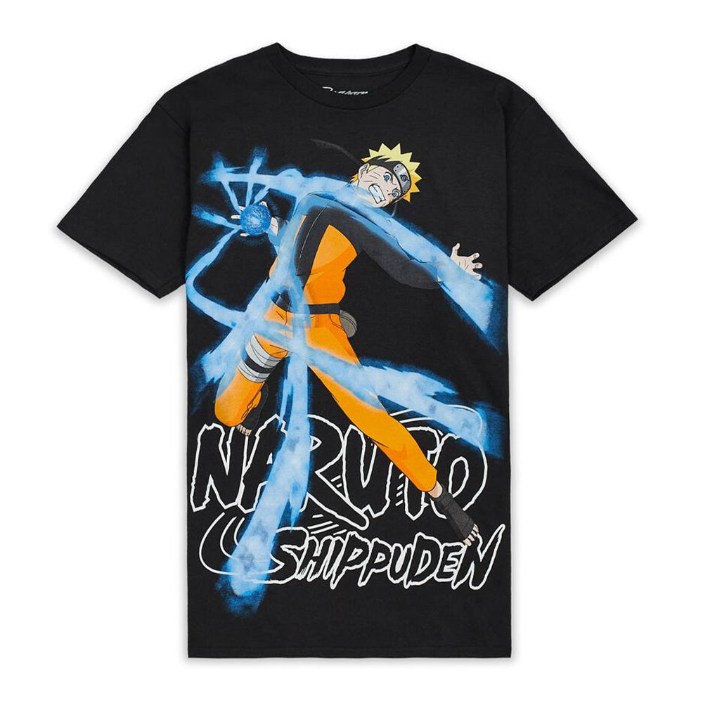 REASON Men Naruto Rashingan T-Shirt (Black)-Black-X-Large-Nexus Clothing