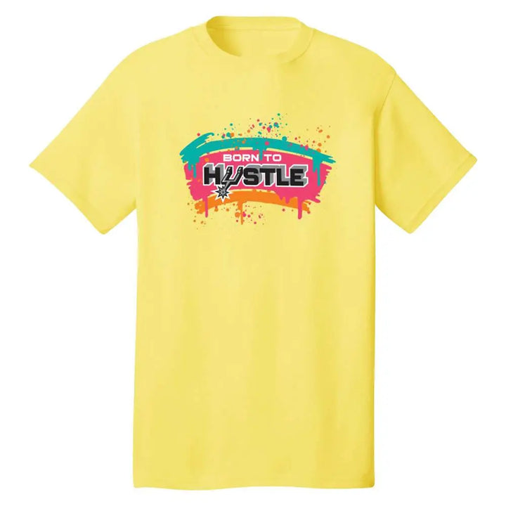 RS1NE Men Born To Hustle Tee Yellow-Yellow-Small-Nexus Clothing