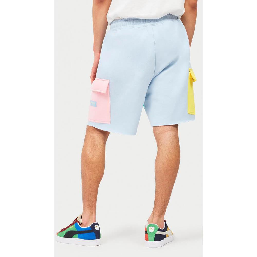 Reason Men Pastel Fleece Utility Shorts (Multi)