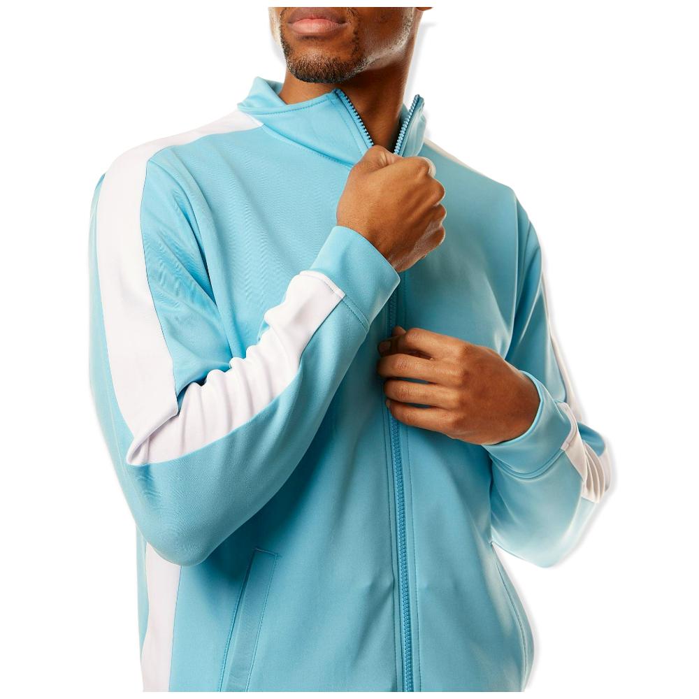 Rebel Minds Men Basic Track Jacket (Light Blue)-Nexus Clothing