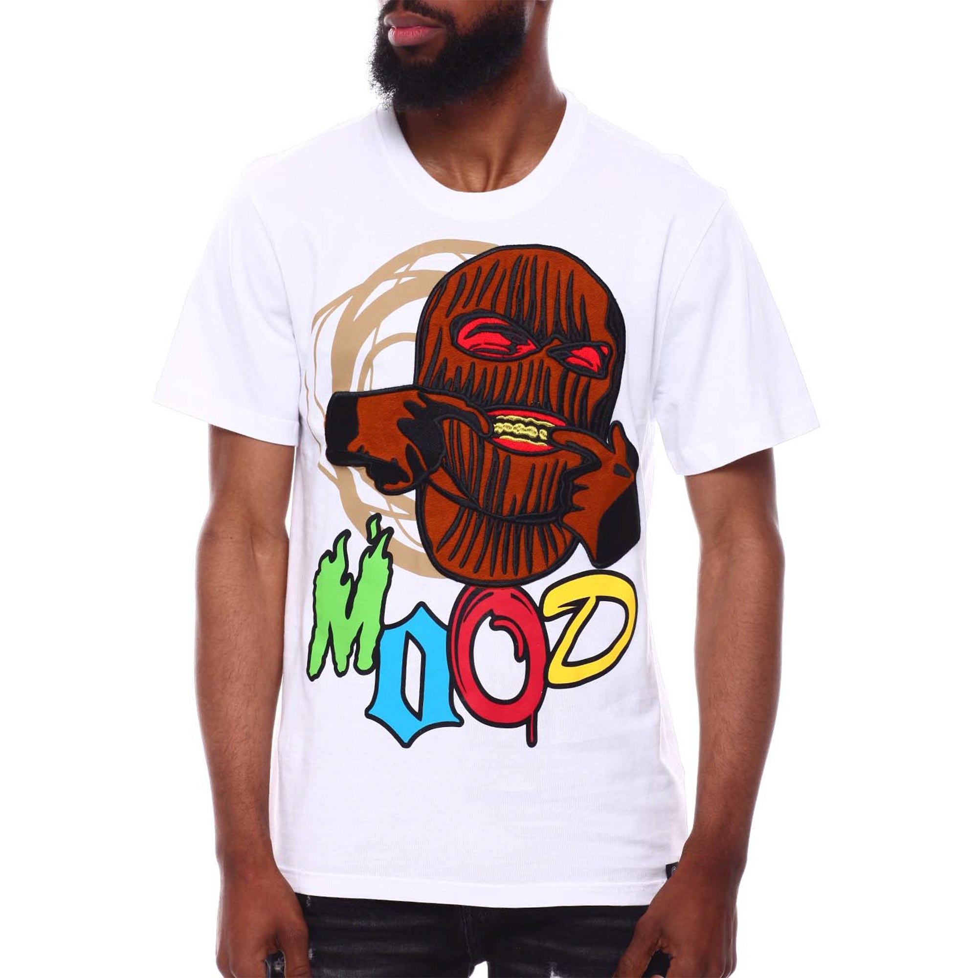 Rebel Minds Men Mood Graphic T-Shirt (White)1