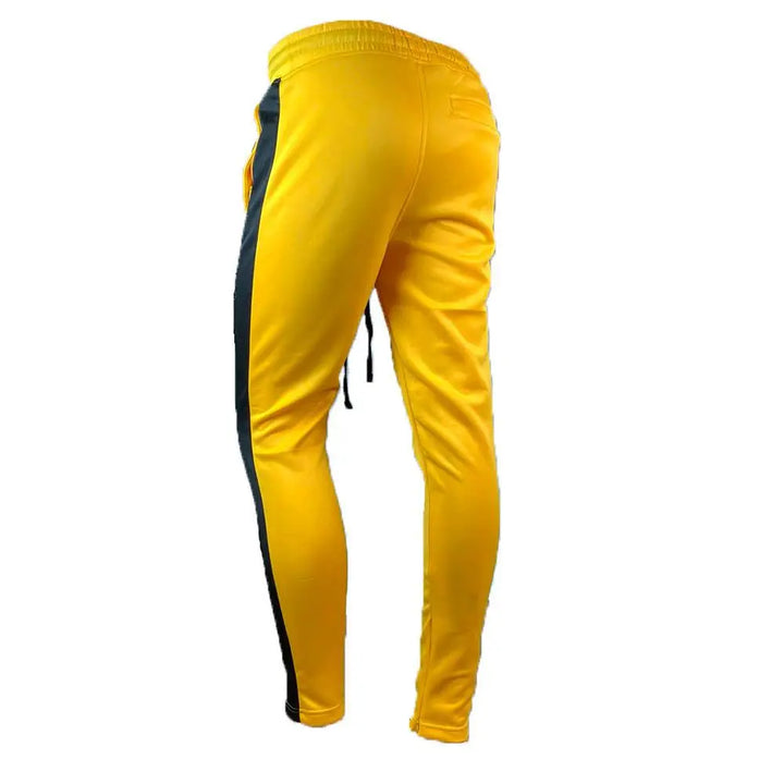 Rebel Minds Men Track Pants (Gold Black)-Nexus Clothing