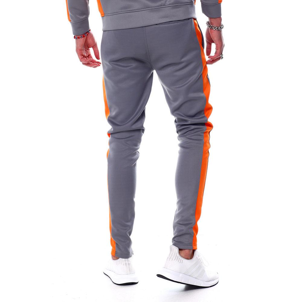 Rebel Minds Track Pants Grey Orange-Nexus Clothing