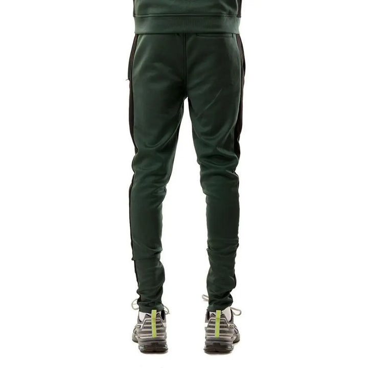 Rebel Minds Track Pants Hunter Green Black-Nexus Clothing