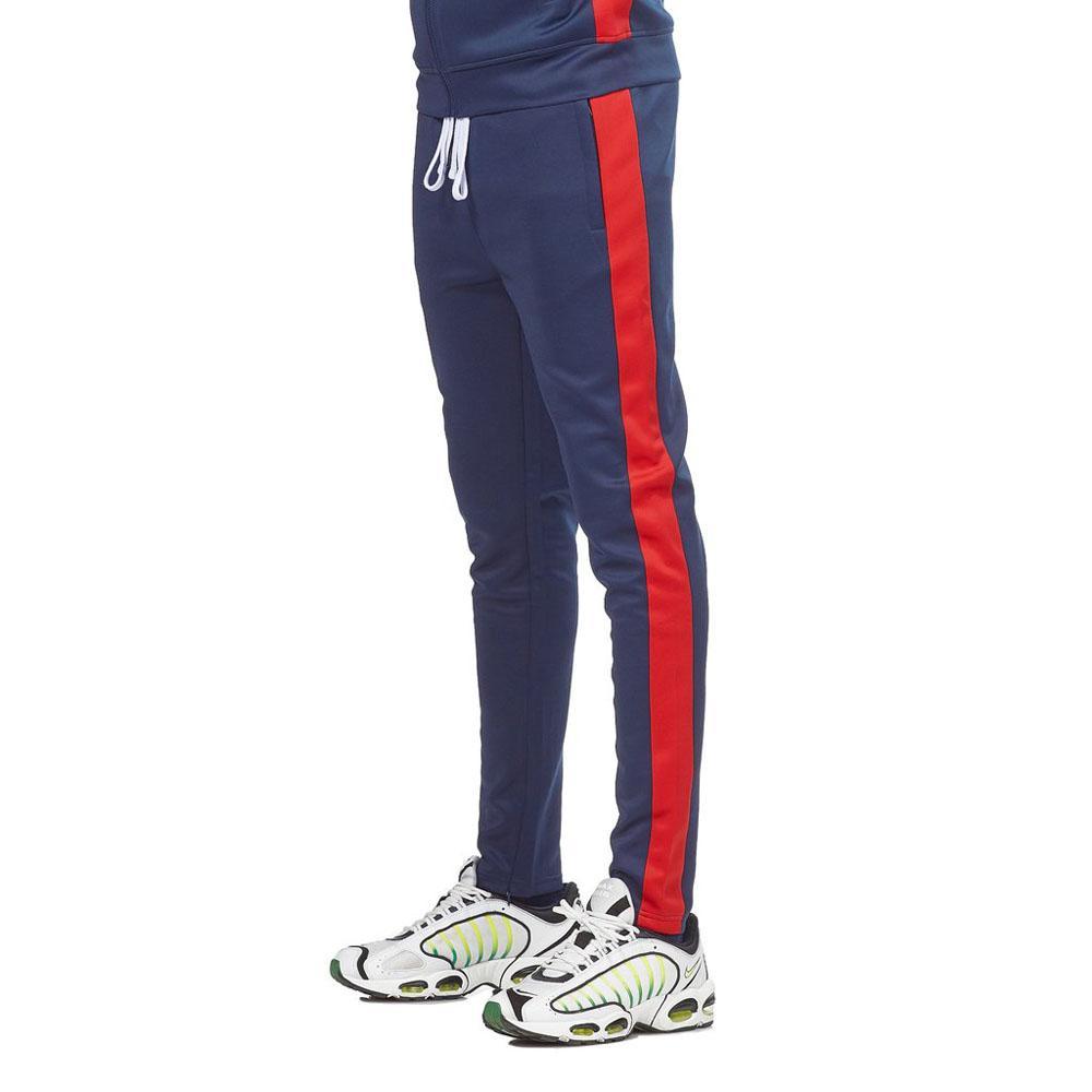 Rebel Minds Track Pants Navy Red-Joggers-Rebel Minds-Navy Red-Small- Nexus Clothing