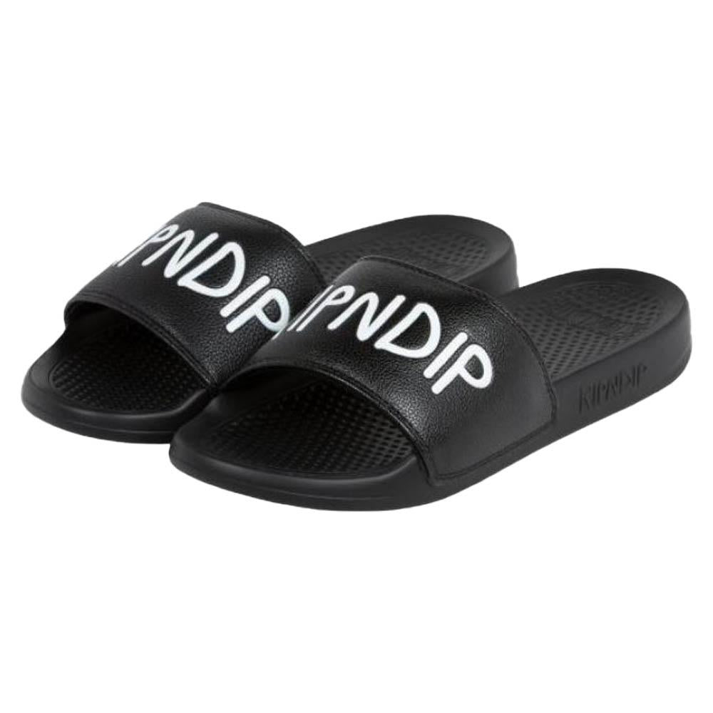 RipNDip Simple Logo Slides Black- Nexus Clothing