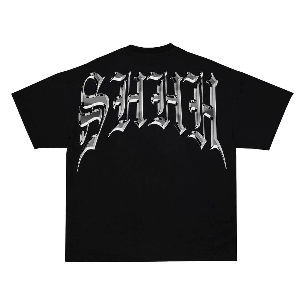 SHHH Brand Men Quiet Skull T-Shirt (Black)-Nexus Clothing
