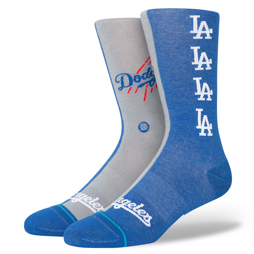 Stance Men LA Dodgers Split Crew Socks (Royal)1