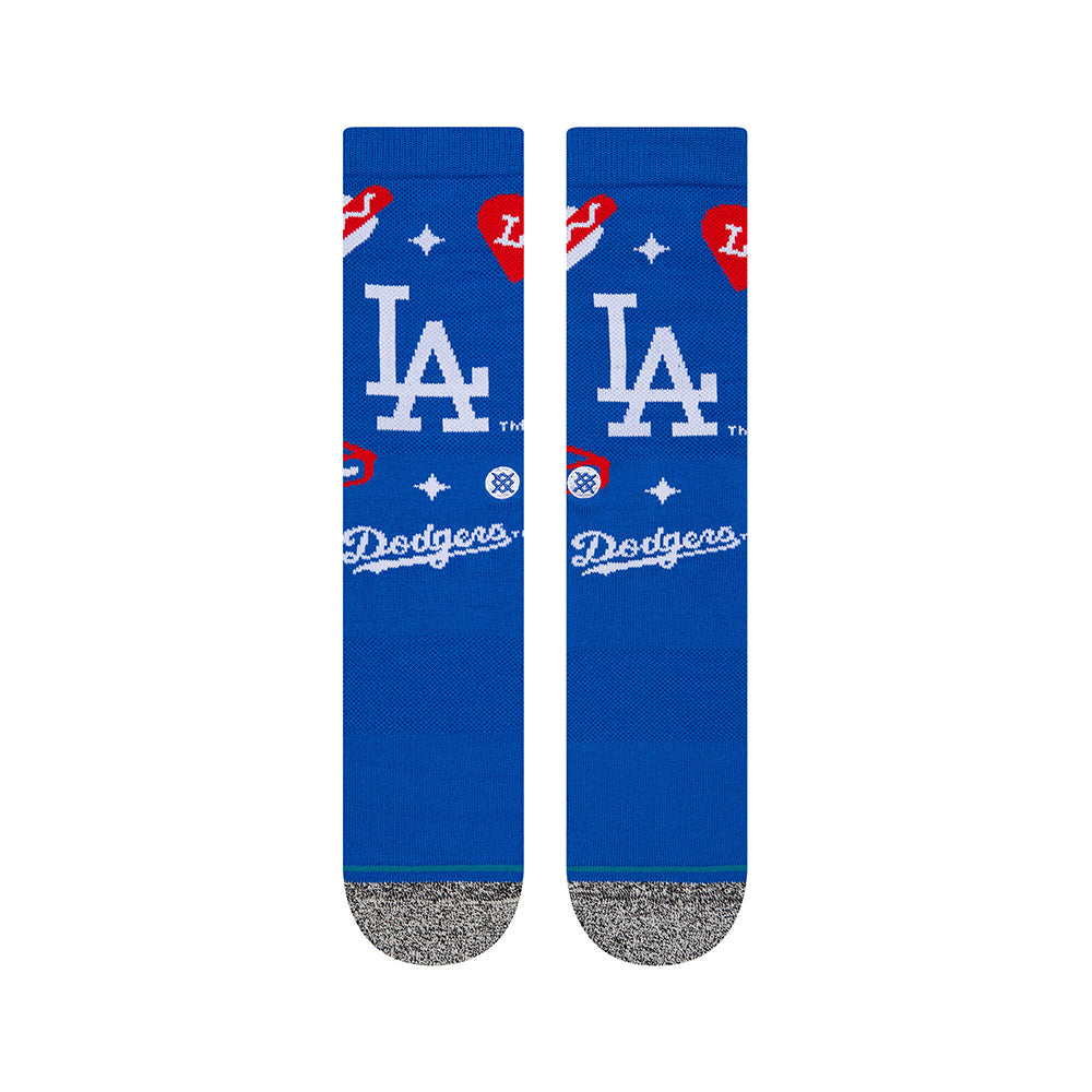 Stance Men Los Angeles Dodgers Landmark Socks (Blue)-Blue-Large-Nexus Clothing