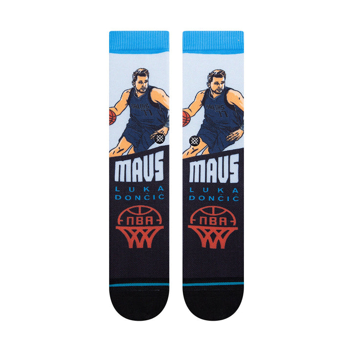 Stance Men Luka Doncic Graded Crew Socks (Gray)-Nexus Clothing