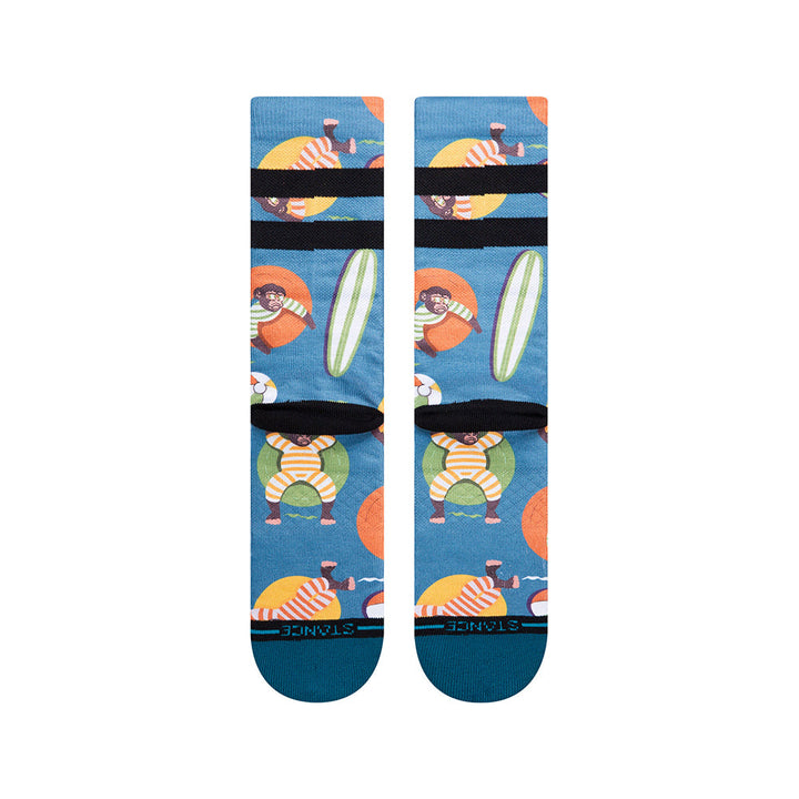 Stance Men Monkey Chillin Crew Socks-Nexus Clothing