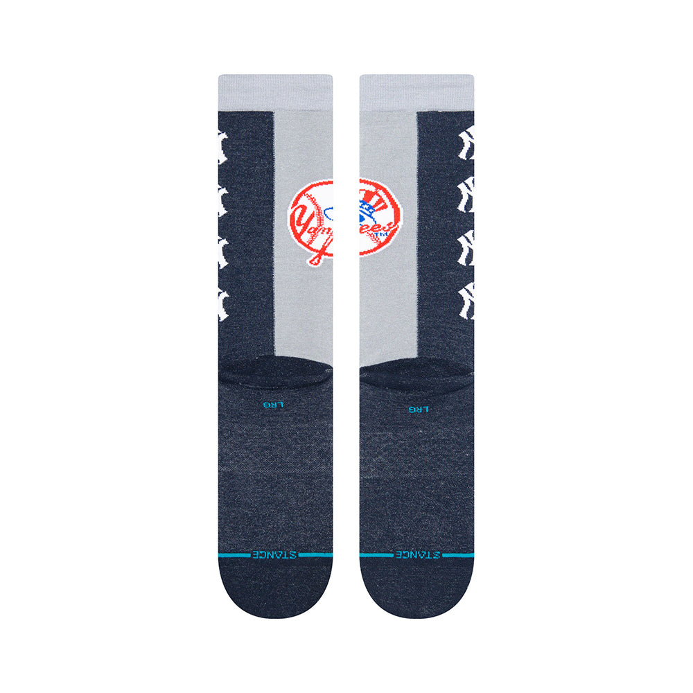 Stance Men New York Yankees Split Crew Socks (Navy)2