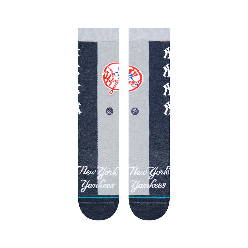 Stance Men New York Yankees Split Crew Socks (Navy)3