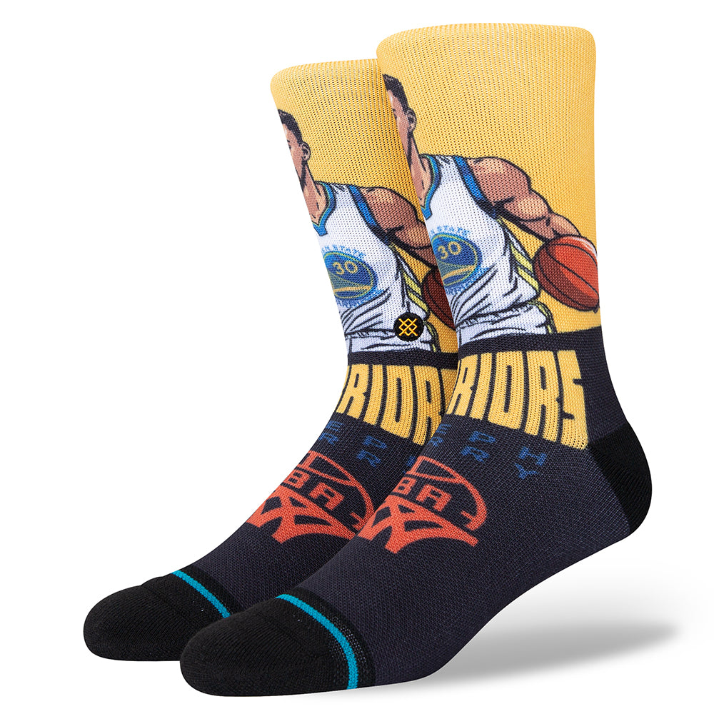 Stance Men Steph Curry Graded Crew Socks (Gold)-Gold-Large-Nexus Clothing