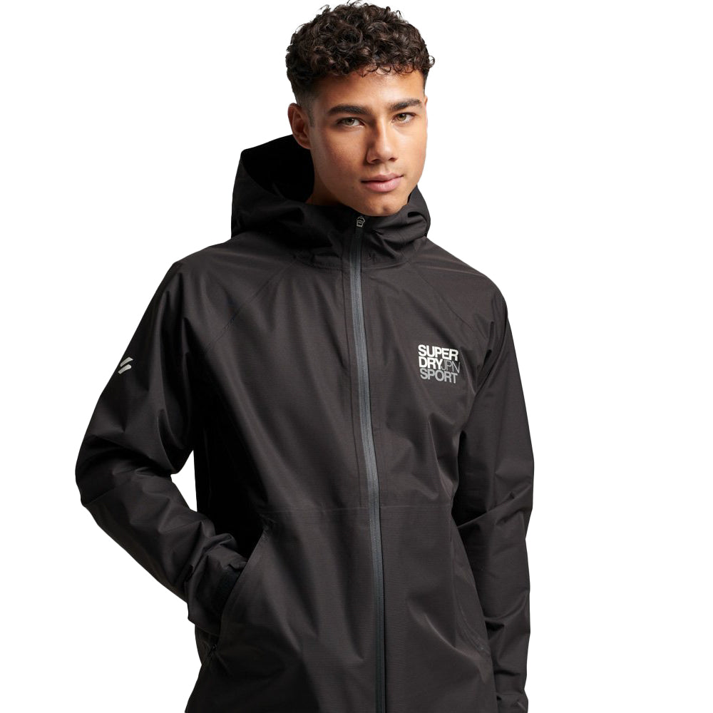SuperDry Men Waterproof Jacket (Black)-Black-X-Large-Nexus Clothing