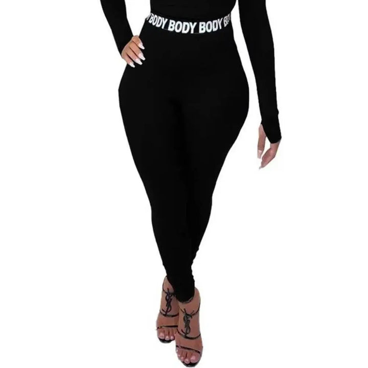 Supply Demand Women Body Crop Leggings Black-Black-Small-Nexus Clothing