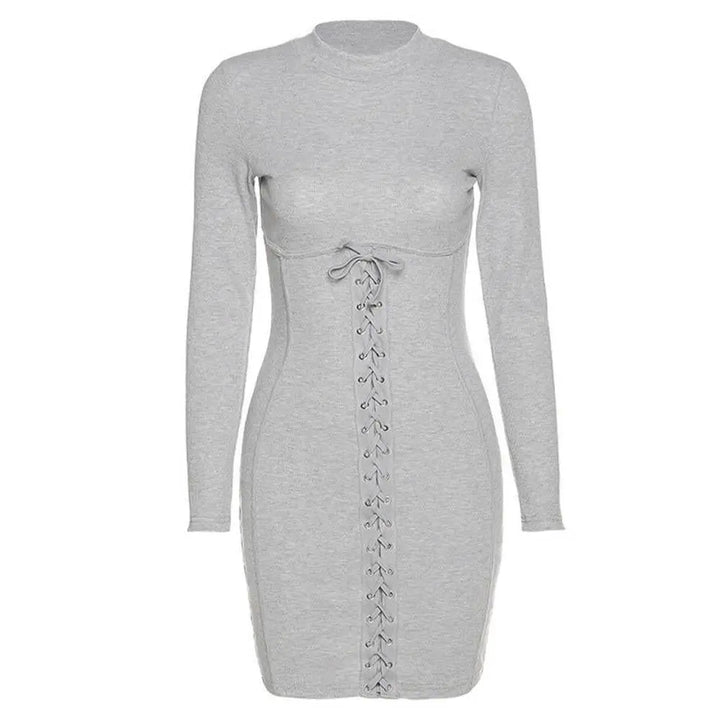 Supply Demand Women String BodySuit Dress Grey-Gray-Small-Nexus Clothing