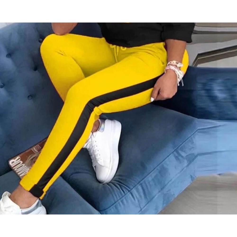 Supply Demand Women XOXO Crop Pants Yellow-Nexus Clothing