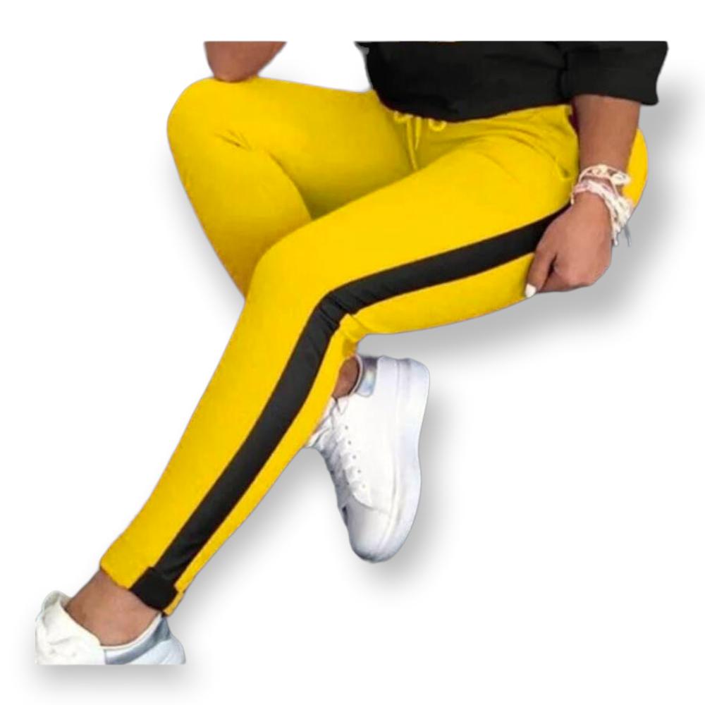 Supply Demand Women XOXO Crop Pants Yellow-Women-Leggings-Supply Demand-Yellow-Small- Nexus Clothing