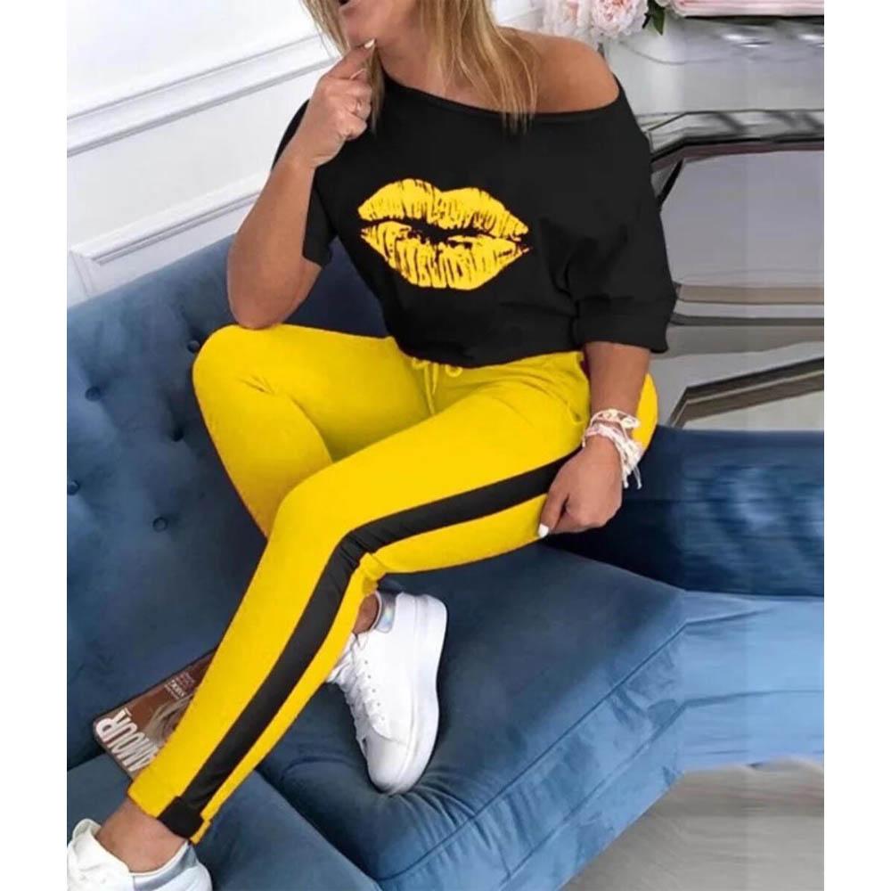 Supply Demand Women XOXO Crop Top Yellow-T-shirts-Supply Demand- Nexus Clothing