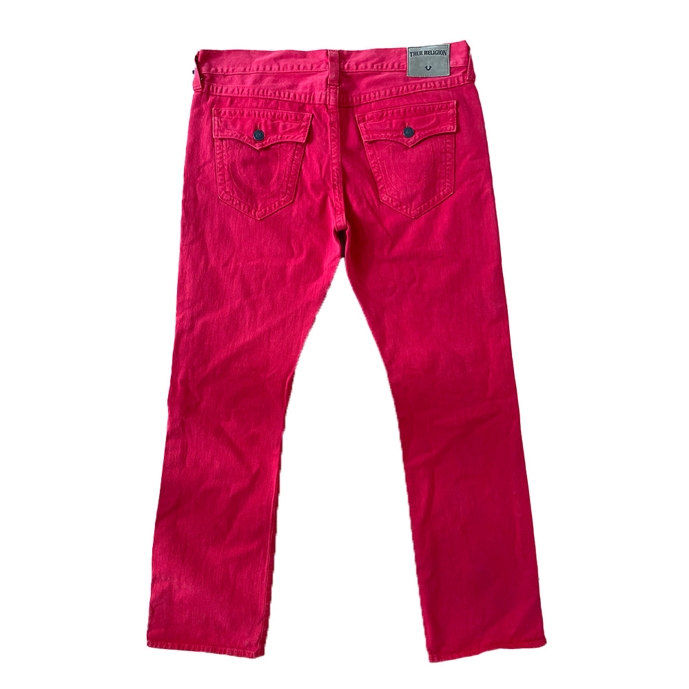 True Religion Ricky W Flap SE Jeans (Red)2