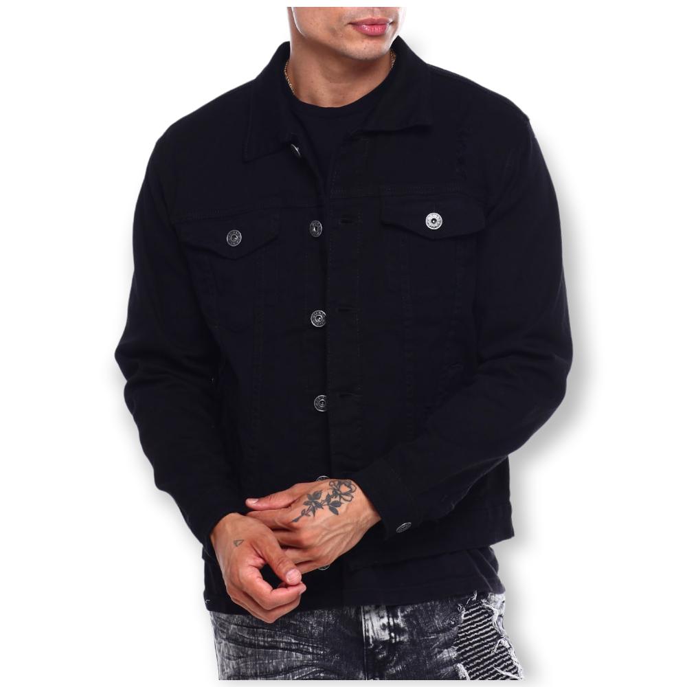 WaiMea Boys Black Trucker Jacket (Black)-Nexus Clothing