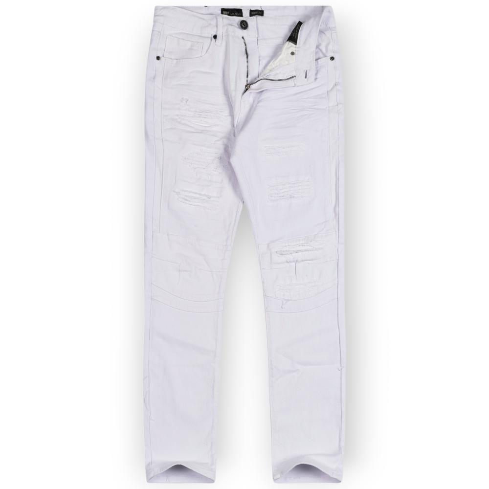 WaiMea Men Baked Jeans (White)-White-36W X 32L-Nexus Clothing