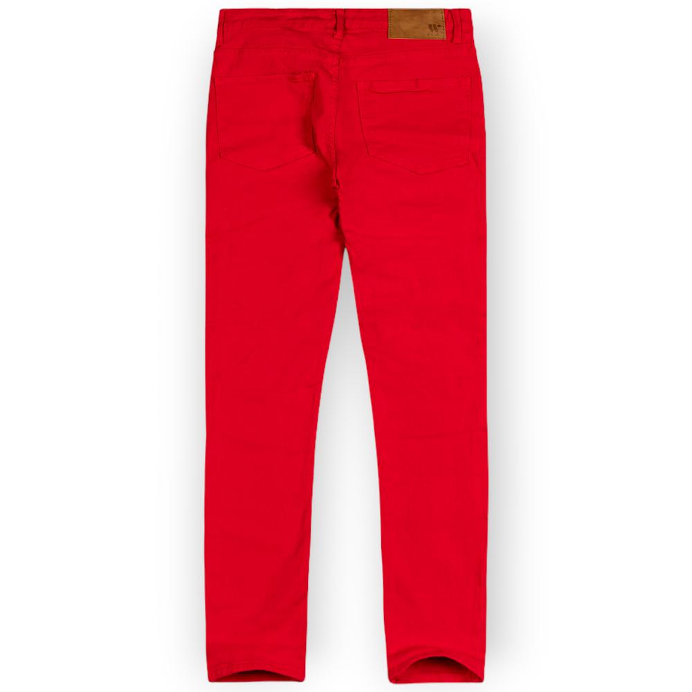 WaiMea Men Moto Style Pants (Red)-Nexus Clothing