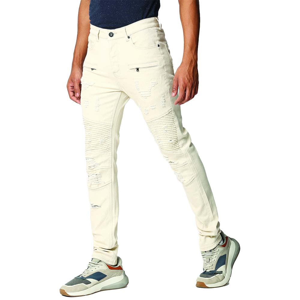 WaiMea Men PrintedTape Jeans (Bone)