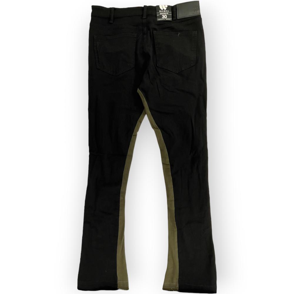 WaiMea Men Stacked Fit Jeans (Jet Black)-Nexus Clothing