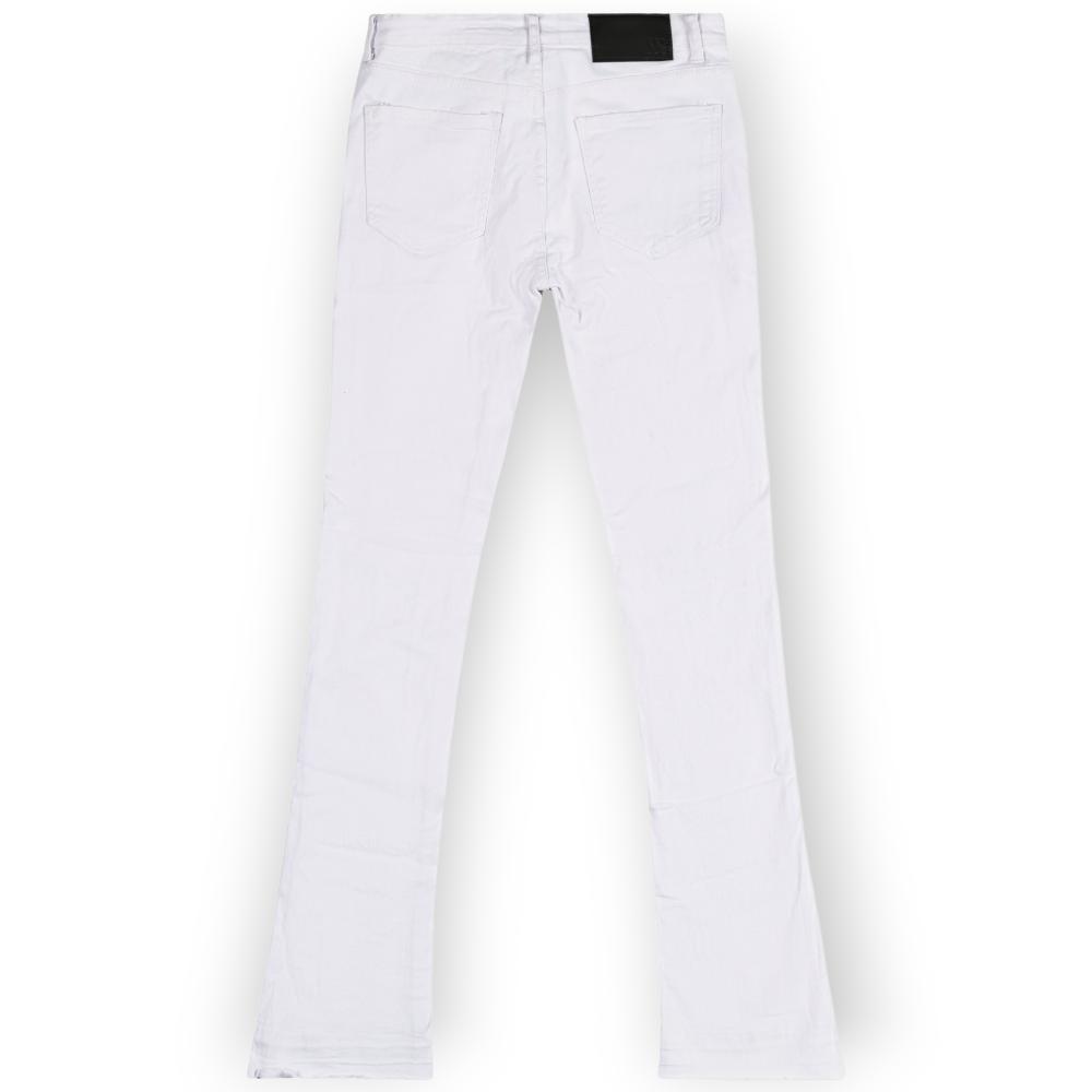 WaiMea Men Stacked Fit Jeans (White)