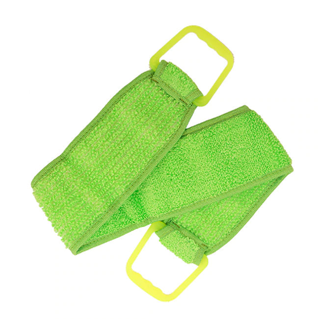 Waritex Back Massaging Strap Colored Syntethic Loofah (Green)-Green-OneSize-Nexus Clothing