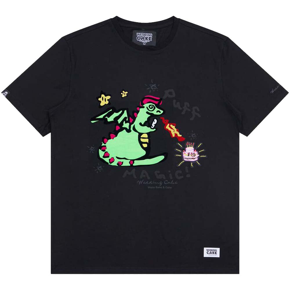 Wedding Cake Men Puff the Magic Tee (Black)-Nexus Clothing