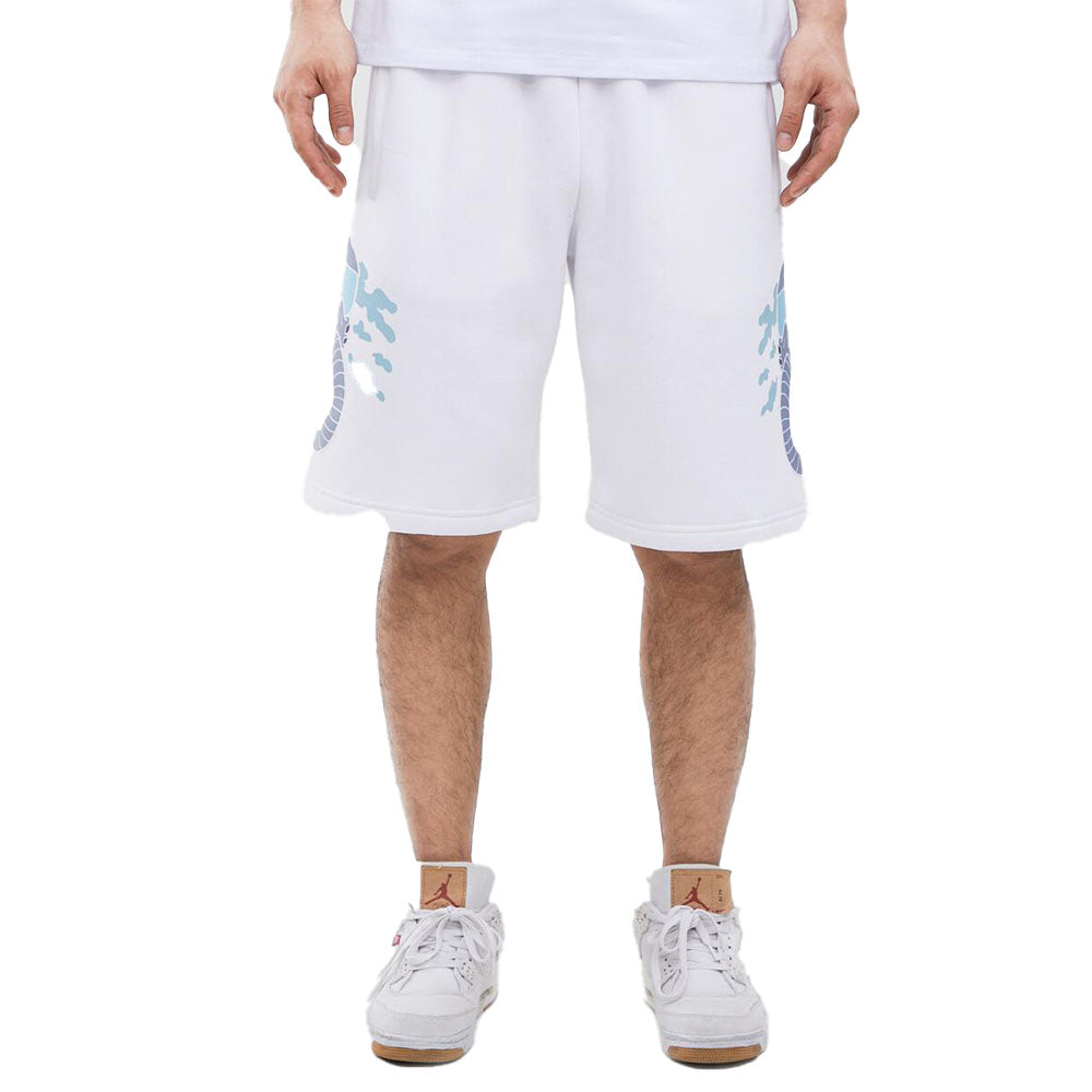 ZAZA Men Pilot High Fleece Shorts (White)-White-Small-Nexus Clothing